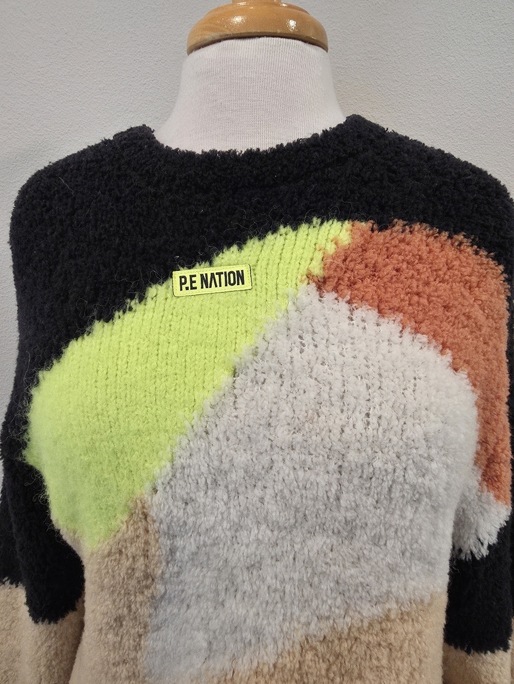 PE Nation Direction Knit Wool Mohair Blend Sweater - Picture 5 of 7